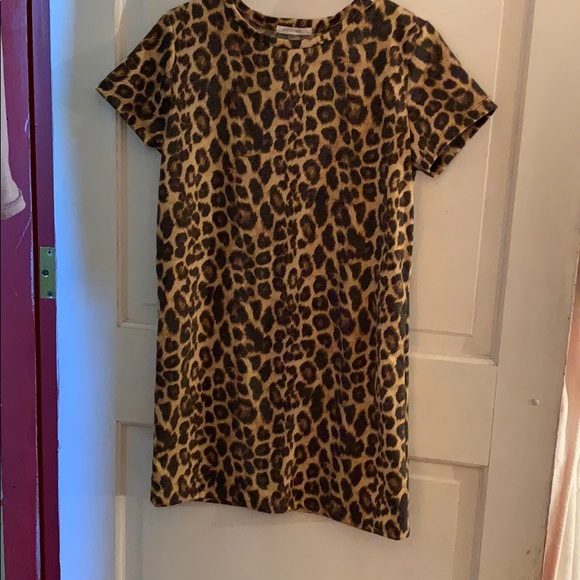 cheetah t shirt dress